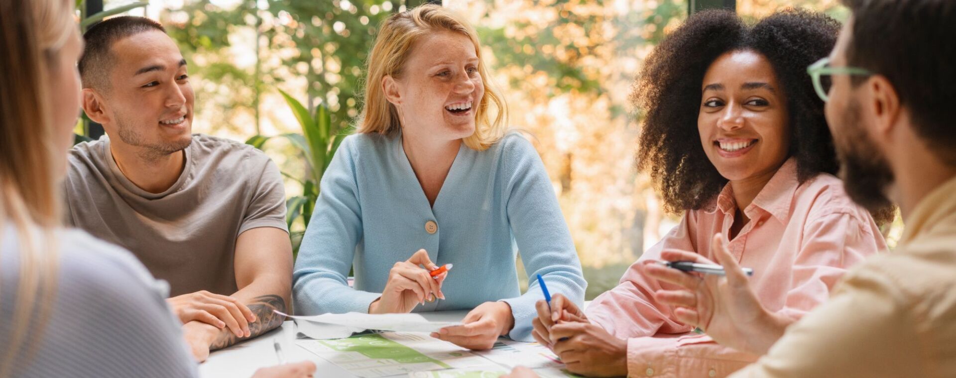 people gathered together on devices