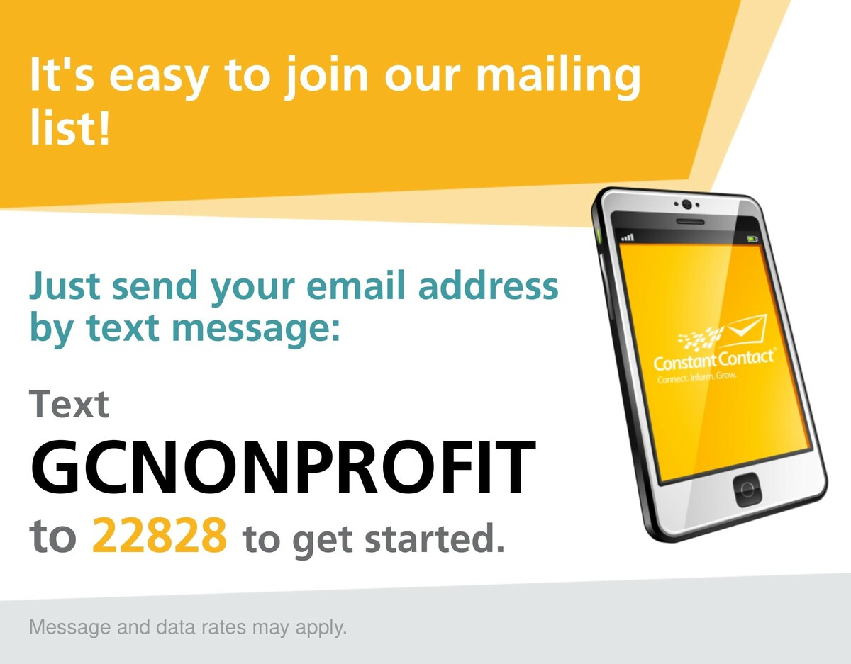 It's Easy to Join Our Mailing List via Text Message