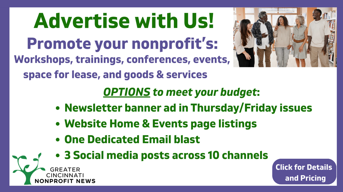 Advertise - Events/Promotional Ads | Greater Cincinnati Nonprofit News